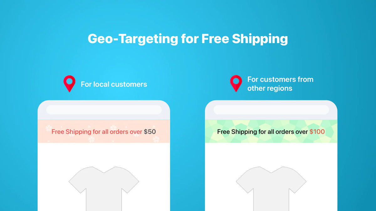 Free Shipping Bar Store design apps in Shopify